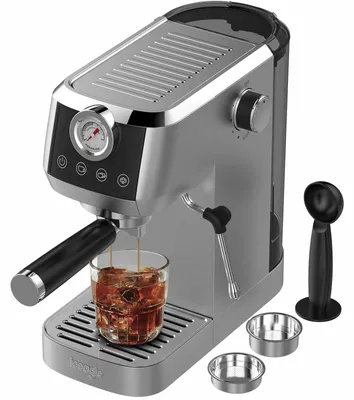 Image de Machine à expresso – Machine à café – Porte-filtre – Distributeur automatique – Pompe à 20 bars – Réservoir d'eau de 1,3 litre