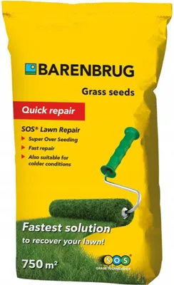 Zdjęcie produktu dla Barenbrug SOS Lawn Repair - trawa z nasionami szybko kiełkujących odmian do naprawy trawnika 15kg