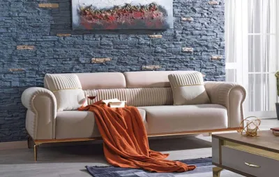 Produktbild von Polstercouch Dreisitzer Sofa Couch Polster Möbel Sitzmöbel Polstermöbel