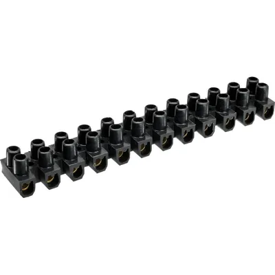 Immagine prodotto di InLine® 44006B Lüsterklemme 6mm², 12er Reihe, schwarz, 10 Stück