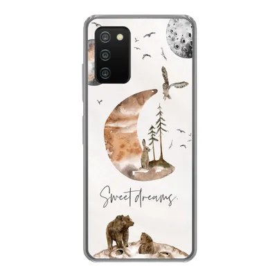 Produktbild von MuchoWow® Handyhülle Schutzhülle Hülle für Samsung Galaxy A03s Zitate - Kinder - Sprichwörter - Süße Träume - Jungen - Mädchen - Kinder Silikon Softcase Handy Hülle - Schutz