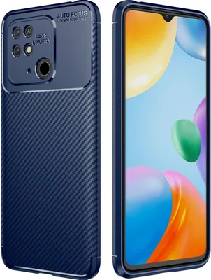 Produktbild von Mobigear Racing  Xiaomi Redmi 10C Hülle Flexibles TPU Backcover - Blau