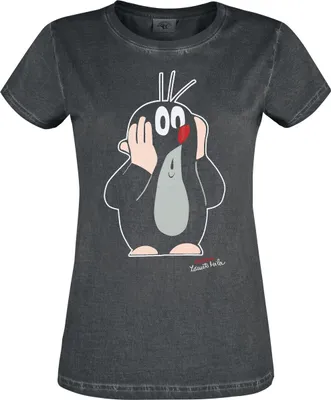 Produktbild von Der kleine Maulwurf T-Shirt Damen Maulwurf schwarz L