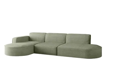 A sectional sofa is shown against a white background.