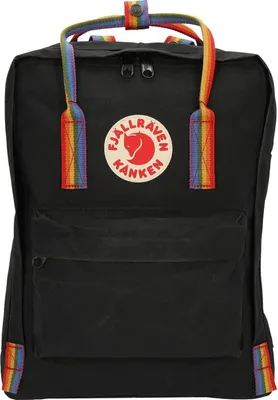 Produktbild von Fjällräven Kånken Rainbow - Rucksack 38 cm (black-rainbow pattern)