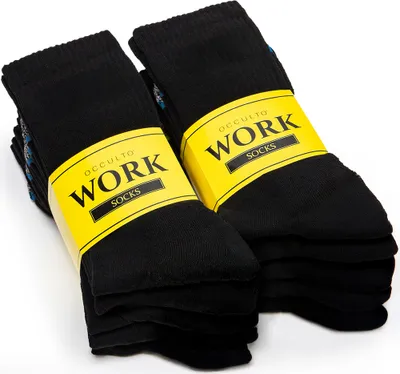 Produktbild von Occulto Herren Arbeitssocken 10er Pack (Modell: Karl) Blk-Blu 47-50