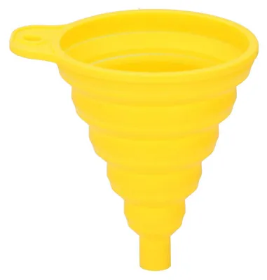 Image de Entonnoir Pliant Voiture Dunlop Pliable, Compact, Jaune, Pour Fluides Auto - Dunlop