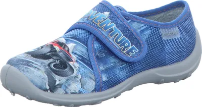 Produktbild von Fischer Markenschuh Jungen Hausschuh Adventure blau