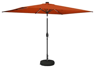 Image de Parasol de jardin vidaXL avec lumières LED, 200 x 300 cm, polyester