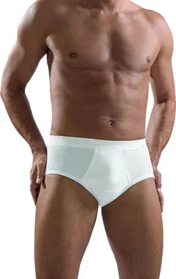 Produktbild von AMMANN Slip mit Eingriff Doppelripp Unterhose – Größe 7 weiß