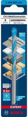 Obrázok produktu pre Bosch 2608900621 Bosch CYL-9 MC Bohrer 8x80x120 EXPERT