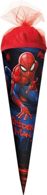 Produktbild von ROTH Geschenk-Schultüte klein Marvel Spider-Man 22 cm rund Tüllverschluss Zuckertüte Schulanfang