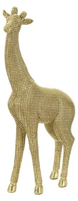 Immagine prodotto di Scultura Giraffa decorativa in resina dorata