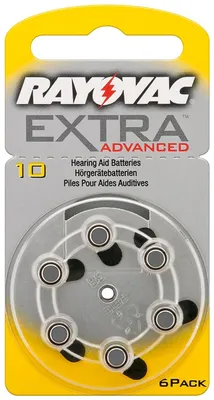 Produktbild von Rayovac Extra Advanced PR70 / 10A - Zink-Luft Hörgeräte-Knopfzelle, 1,4 V