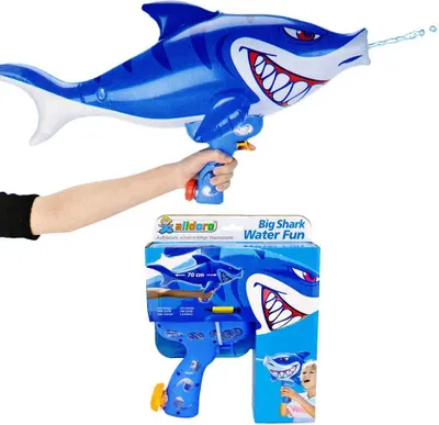 Zdjęcie produktu dla alldoro - nadmuchiwany rekin z pistoletem na wodę, ok. 70 cm