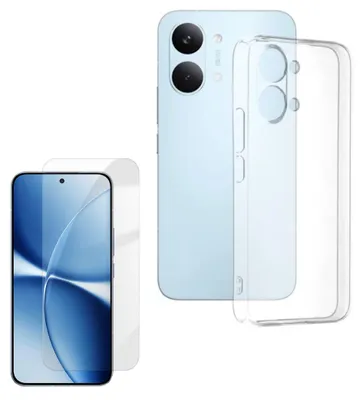 Obrázek produktu pro Pouzdro na mobil + ochranné sklo 9H pro Xiaomi Poco X8 Pro Max – sada z TPU, průhledná