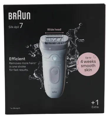 Produktbild von Braun 7-011 Silk-épil 7 Wet&Dry-Epilierer, weiß/silber