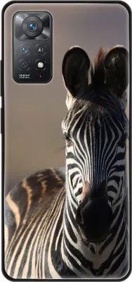 Produktbild von König Design Hülle kompatibel mit Xiaomi Redmi Note 11E Pro Kunststoff Soft Handyhülle - Handy Case Zebra