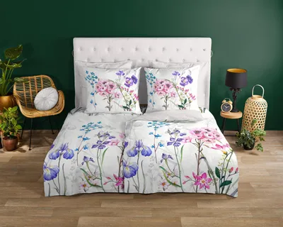 Produktbild von Good Morning Bettwäsche Blumen - 200x200 cm - 100% Baumwolle