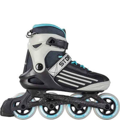 Image de Patin à roulettes en ligne Story Shockwave Noir - Gris