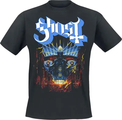 Produktbild von Ghost T-Shirt Herren Vintage Style Meliora schwarz 3XL