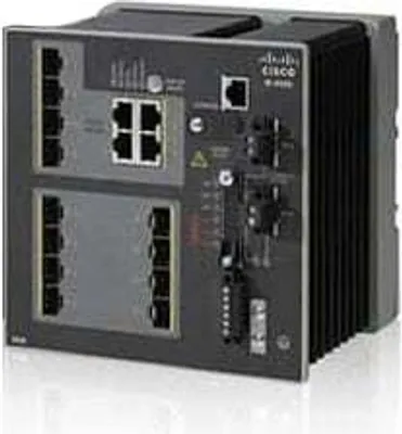 Produktbild von Cisco Industrial Ethernet 4000 Series - Switch - managed - 16 x 10/100 + 4 x Kombi-Gigabit-SFP - an DIN-Schiene montierbar - DC power - TAA-konform