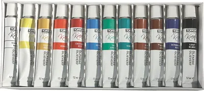 Produktbild von 36 (3x 12) Ölfarben Set je 12ml 12 verschiedene Farben