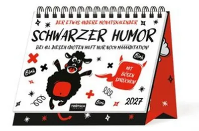 Produktbild von TRÖTSCH - Aufstellkalender Schwarzer Humor 2027
