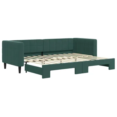 Immagine prodotto di vidaXL Letto da giorno allungabile verde scuro 80x200 cm in velluto