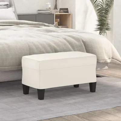 Immagine prodotto di The Living Store Panca crema 70x35x41 cm in Pelle finta