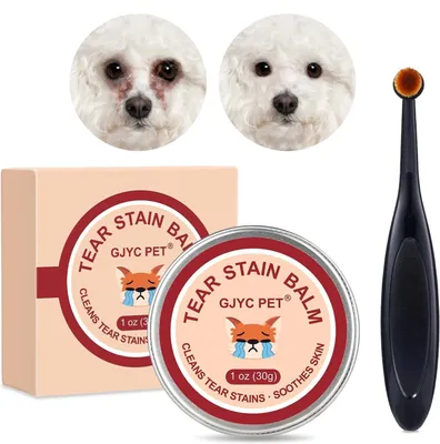 Produktbild von Augenpflegebalsam für Hunde und Katzen mit Präzisionsbürste