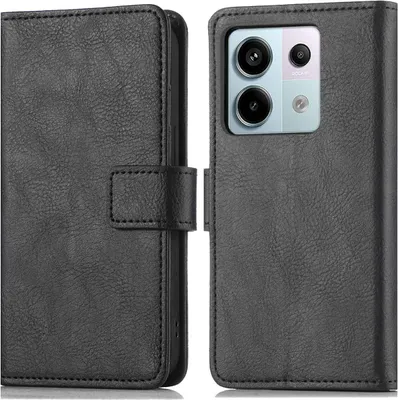 Zdjęcie produktu dla imoshion Luxe Bookcase dla Xiaomi Redmi Note 13 Pro (5G) / Poco X6 - Czarny