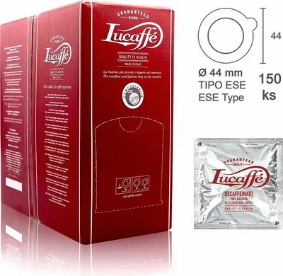 Obrázok produktu pre káva Lucaffé DECAFFEINATO - 100% Arabica - pods 150ks - nízkokofeínová