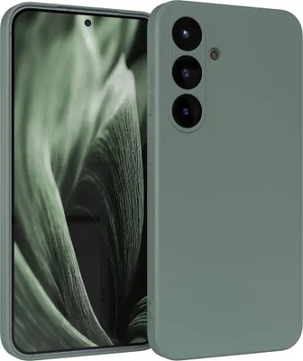 Produktbild von EAZY CASE - TPU Hülle für Samsung Galaxy S25, TPU Case stoßfeste Handyhülle, weiches Cover mit Kameraschutz, Silikonhülle in Grün