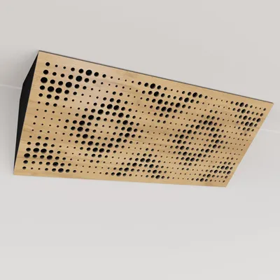Immagine prodotto di Confezione da 2 – Trappola acustica angolare stretta con rivestimento in velluto | 23x50x10 cm | Riflessione - Isolamento acustico | [REBAT (Horizont) - Rovere | Nero]