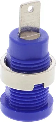 Produktbild von Buchse für Bananenstecker 4mm - verschiedene Farben : Blau Farbe: Blau