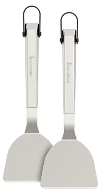 Produktbild von Set aus 2 Plancha-Wendern, Grillzubehör für Plancha, Edelstahl, 33 cm