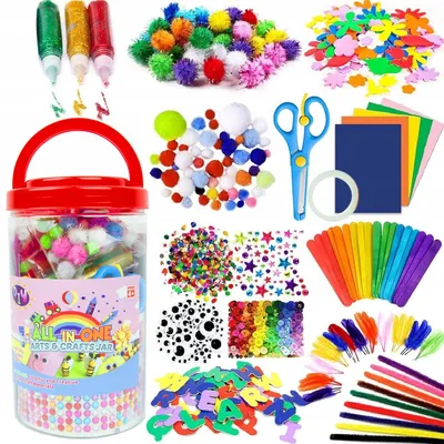 Produktbild von LandToys DIY Kreativ Bastelset mit viel Zubehör, bunt