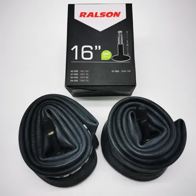 Produktbild von Ralson 2x Schlauch 16 Zoll | AV Ventil | 16 x 1.75/2.125 | 47/57-305 | Fahrrad Anhänger