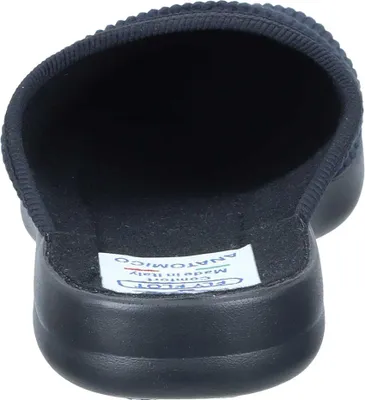 Produktbild von Fly Flot Herren Hausschuh Cord Pantoffel mit leichter Piumatech Laufsohle 220092, Größe:47 EU, Farbe:Schwarz