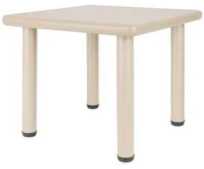 Produktbild von Kindertisch Groß Beige 62x 62x 52 cm | Kinder Tisch | Gartentisch Kinder Kunststoff | Gartenmöbel Kinder Outdoor | Kinder Gartenmöbel Kindertisch Outdoor Plastik Tisch Kinder