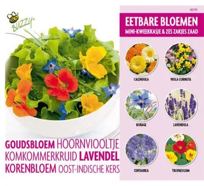 Productafbeelding van Complete kweekset eetbare bloemen Tuinplus