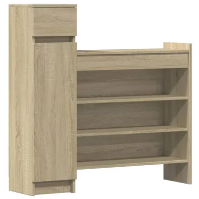 Zdjęcie produktu dla vidaXL Szafka na buty dąb sonoma 100,5x28x100 cm Materiał drewnopochodny