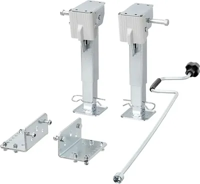 Obrázok produktu pre Sada dvoch výsuvných podpier s kľukou a držiakom ProPlus 361500 pre plošinový príves s nosnosťou 1000 kg 290 – 460 mm