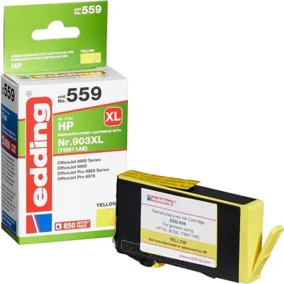 Produktbild von Edding Tintenpatrone EDD-559 ersetzt HP 903XL (T6M11AE)