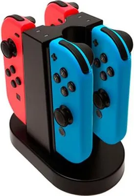 Produktbild von Switch Ladestation für 4 Joy-Con - Bigben Interactive BB357967 - (Nintendo Switch Zub. / Zubehör)
