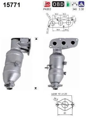 Zdjęcie produktu dla Katalizator Citroen C1 Euro 4