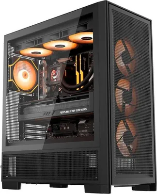Image de Boîtier PC DarkFlash AIRNOVA avec 3 ventilateurs
