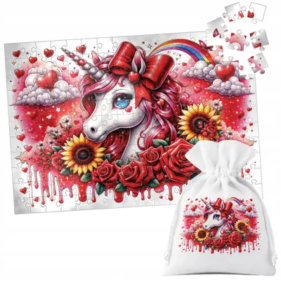 Produktbild von Puzzle Tradycyjne - Jednorożec Unicorn Koń - 252El