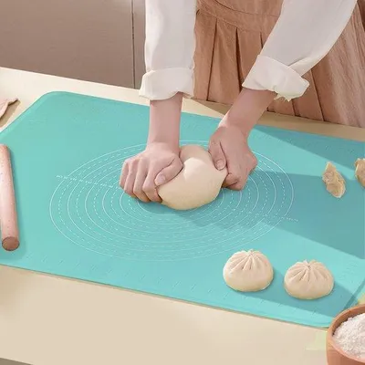 Immagine prodotto di Tappetino da forno in silicone, antiscivolo, teglia con bordi alti, 60x40 cm, per biscotti